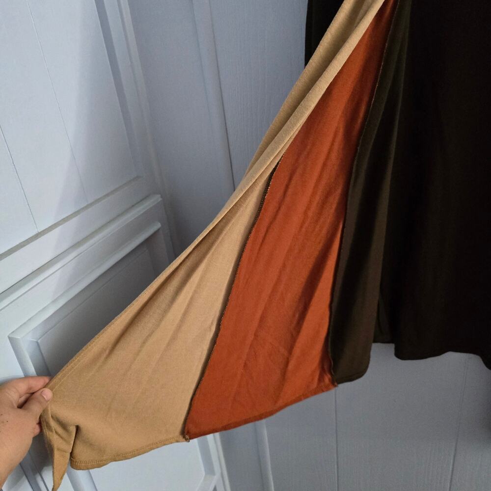 Antthony Boho Patchwork Drape Cardigan Size Xl La… - image 3